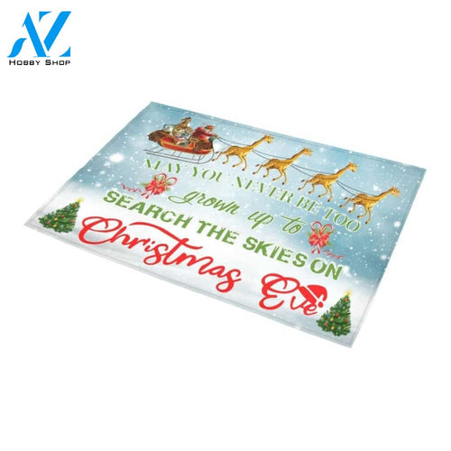 Christmas Giraffe May Not Never Be Too Grow Up Doormat Indoor And Outdoor Mat Entrance Rug Sweet Home Decor Housewarming Gift Gift For Friend Family Stem Feminist