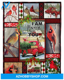 Christmas - I Am Always With You - Fleece Blanket Fleece Blanket Gift For Family Friends Birthday Gift Home Decor Bedding Couch Sofa Soft