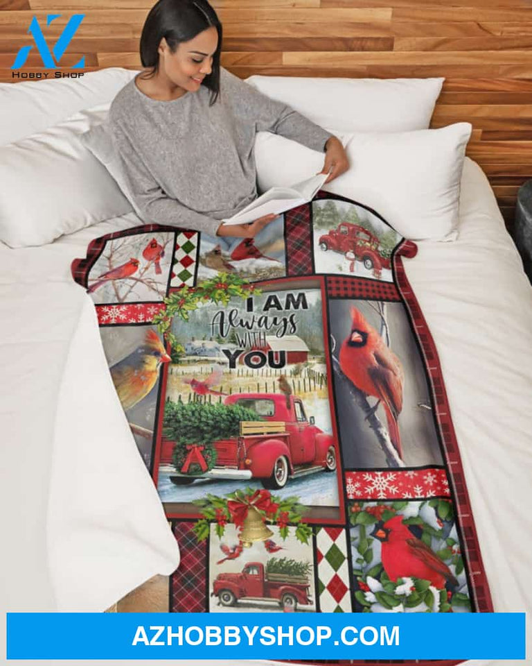Christmas - I Am Always With You - Fleece Blanket Fleece Blanket Gift For Family Friends Birthday Gift Home Decor Bedding Couch Sofa Soft