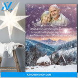 Christmas In Heaven In Loving Memory, Canvas, Canvas Wall Art Gif For Family Gift