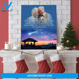 Christmas In Heaven Rejoice, Personalized Photo Memorial Canvas, Canvas Wall Art Gift For Family Gift for Remembrance