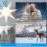 Christmas In Heaven The Spirit Of Christmas, Personalized Photo Memorial Canvas, Canvas Wall Art Gift For Family Gift for Remembrance