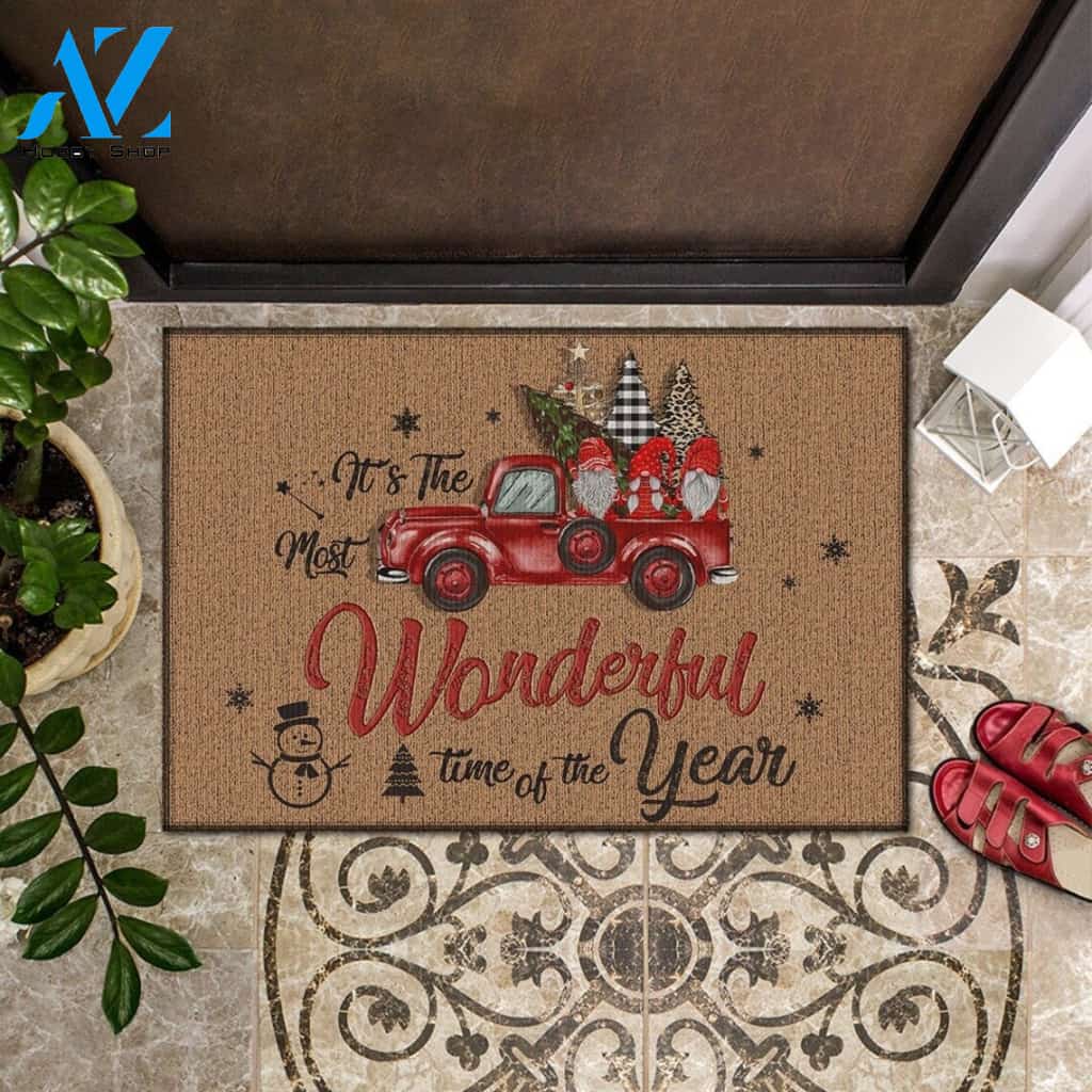 Christmas It Is The Most Wonderful Time Doormat Indoor And Outdoor Mat Entrance Rug Sweet Home Decor Housewarming Gift Gift For Friend Family Stem Feminist