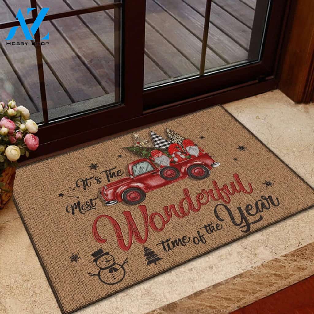 Christmas It Is The Most Wonderful Time Doormat Indoor And Outdoor Mat Entrance Rug Sweet Home Decor Housewarming Gift Gift For Friend Family Stem Feminist