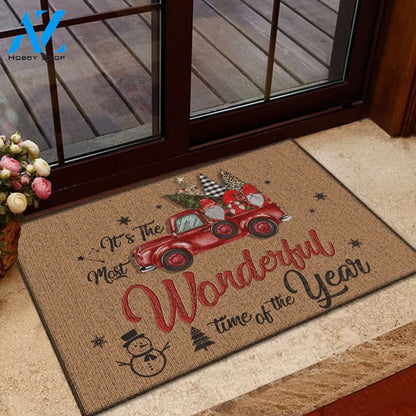 Christmas It Is The Most Wonderful Time Doormat Indoor And Outdoor Mat Entrance Rug Sweet Home Decor Housewarming Gift Gift For Friend Family Stem Feminist