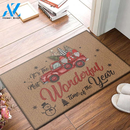 Christmas It Is The Most Wonderful Time Doormat Indoor And Outdoor Mat Entrance Rug Sweet Home Decor Housewarming Gift Gift For Friend Family Stem Feminist