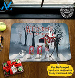 Christmas Jack Sally Family Doormat