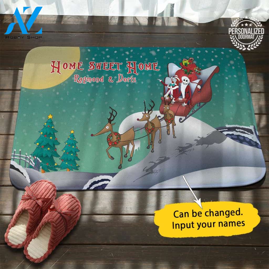 Christmas Jack Sally Sleigh Doormat – Doormat