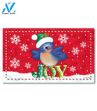 Christmas Joy Bluebird Doormat - 18" x 30"