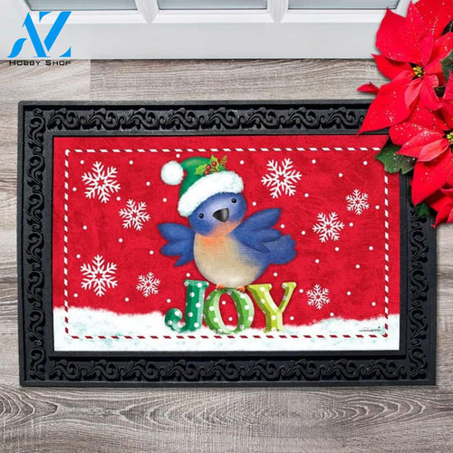 Christmas Joy Bluebird Doormat - 18