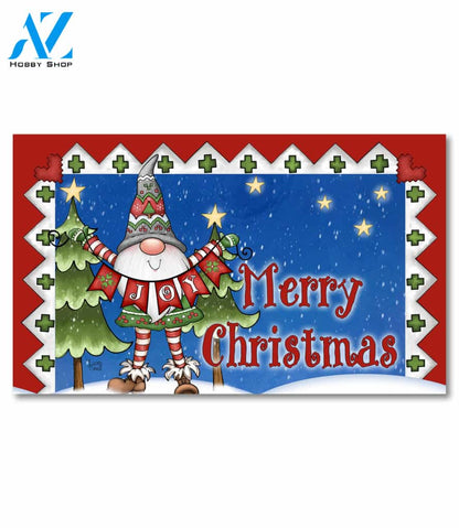 Christmas Joy Gnome Doormat - 18" x 30"