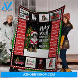 Christmas May Your Days Be Merry And Bright Fleece Blanket Gift For Family,Birthday,Christmas,Friends,Couple Gift Home Decor Bedding Couch Sofa Soft and Comfy