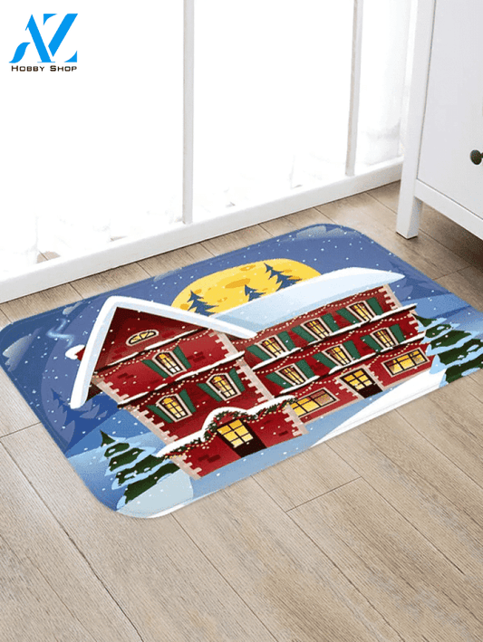 Christmas Night House CLH091092D Doormat