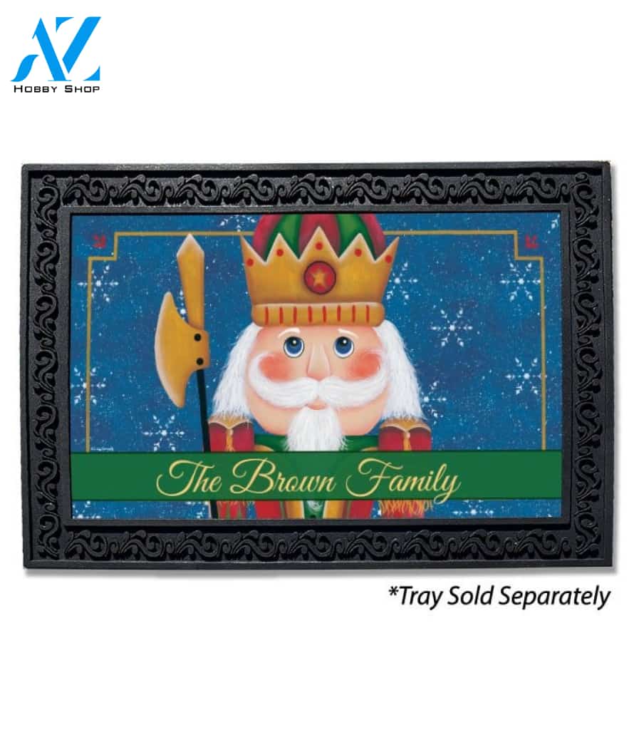 Christmas Nutcracker Personalized Doormat - 18" x 30"