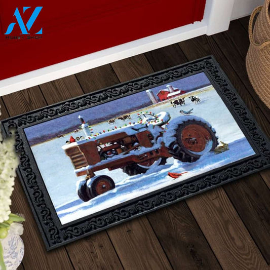 Christmas on the Farm Doormat - 18" x 30"