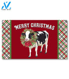 Christmas on the Farm Merry Christmas Cow Doormat - 18" x 30"