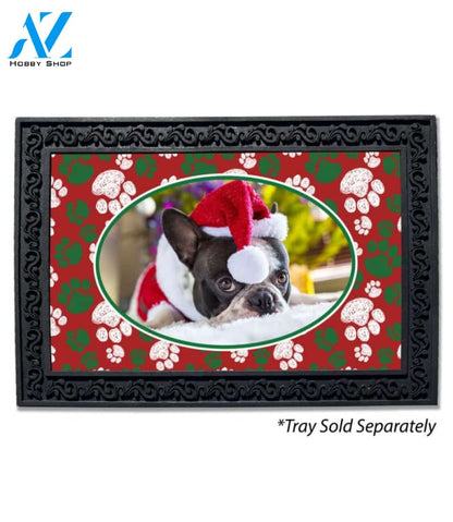 Christmas Paws Photo Doormat - 18" x 30"
