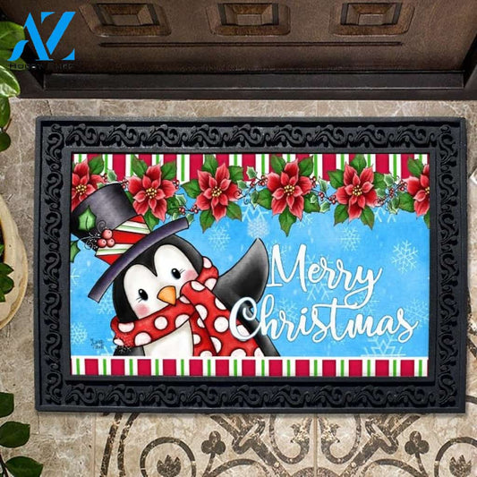Christmas Penguin Doormat - 18" x 30"