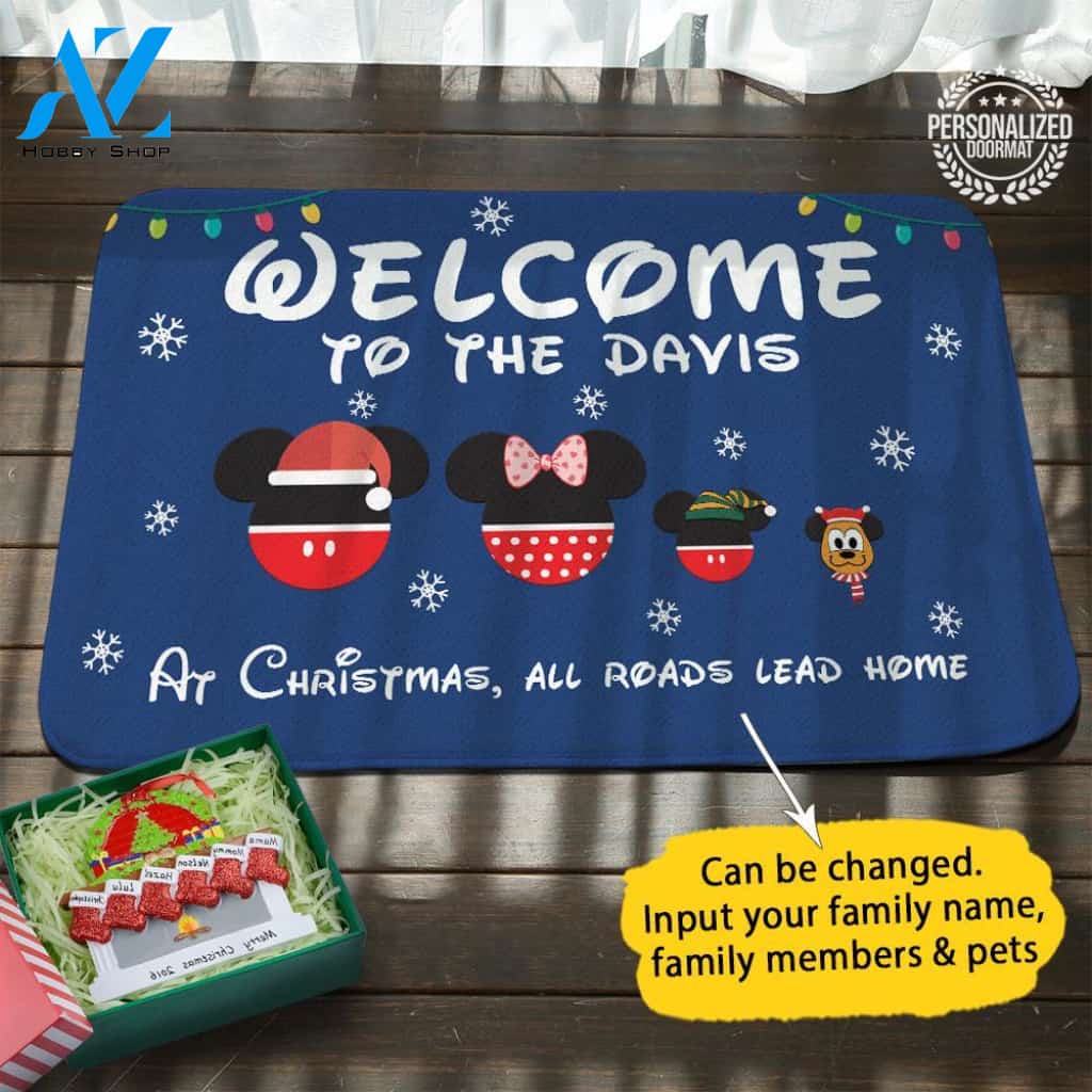 christmas personalized doormat – maria