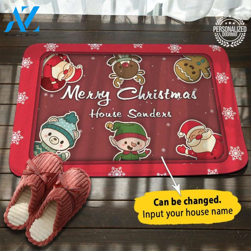 Christmas Personalized Name Doormat