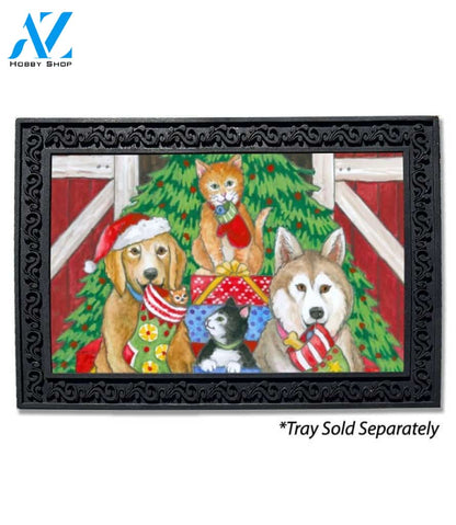 Christmas Pets Doormat - 18" x 30"