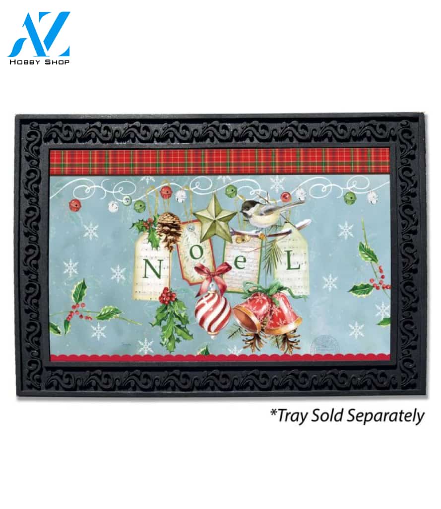 Christmas Plaid Noel - Doormat - 18" x 30"