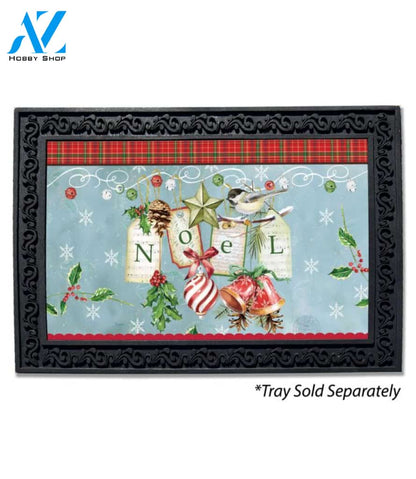 Christmas Plaid Noel - Doormat - 18" x 30"
