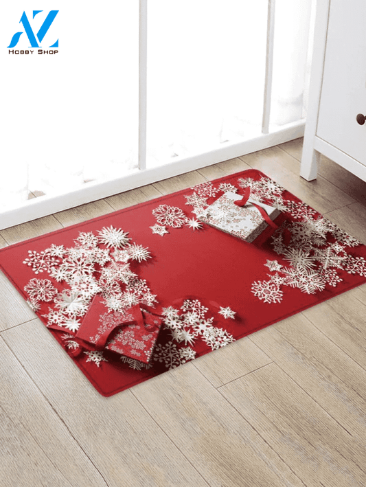 Christmas Present Snowflakes CLH091096D Doormat
