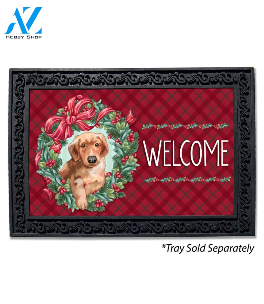 Christmas Puppy Doormat - 18" x 30"