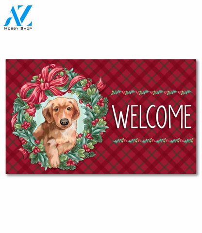 Christmas Puppy Doormat - 18" x 30"