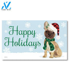 Christmas Pups French Bulldog Doormat - 18" x 30"