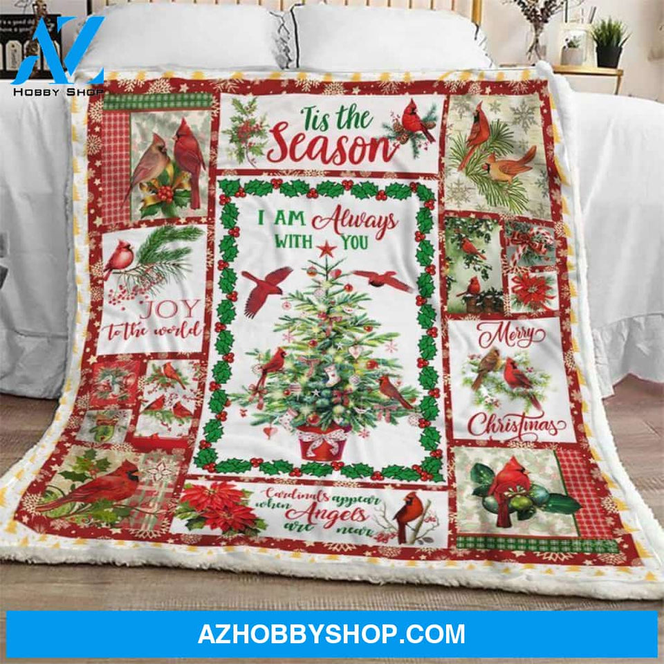 Christmas Red Cardinal Fleece Blanket Cardinal Memory Gift For Family,Birthday,Christmas,Friends,Couple Gift Home Decor Bedding Couch Sofa Soft and Comfy
