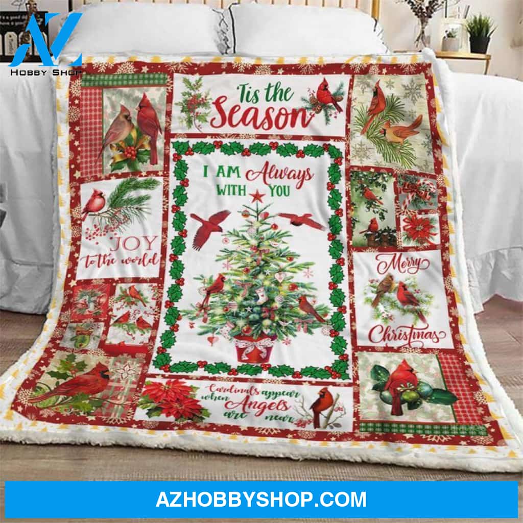 Christmas Red Cardinal Fleece Blanket Cardinal Memory Gift For Family,Birthday,Christmas,Friends,Couple Gift Home Decor Bedding Couch Sofa Soft and Comfy