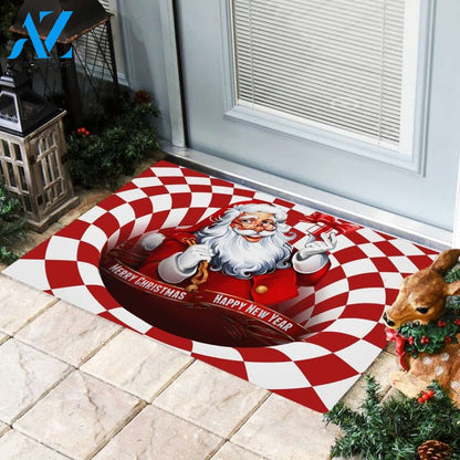 Christmas Santa Claus Doormat Indoor And Outdoor Mat Entrance Rug Sweet Home Decor Housewarming Gift Gift For Friend Family Stem Feminist