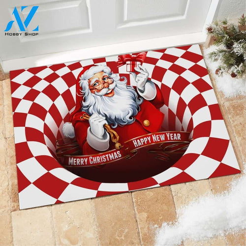 Christmas Santa Claus Doormat Indoor And Outdoor Mat Entrance Rug Sweet Home Decor Housewarming Gift Gift For Friend Family Stem Feminist