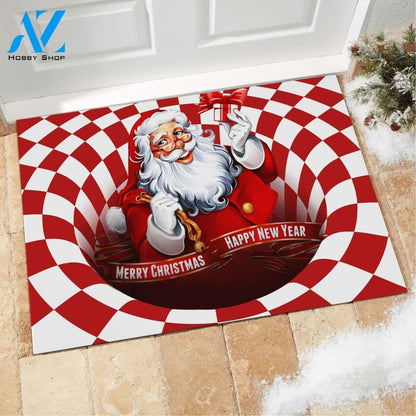 Christmas Santa Claus Doormat Indoor And Outdoor Mat Entrance Rug Sweet Home Decor Housewarming Gift Gift For Friend Family Stem Feminist