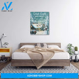 Personalized Canvas Christmas Silent Night Holy Night Village Light Up Canvas Wall Art