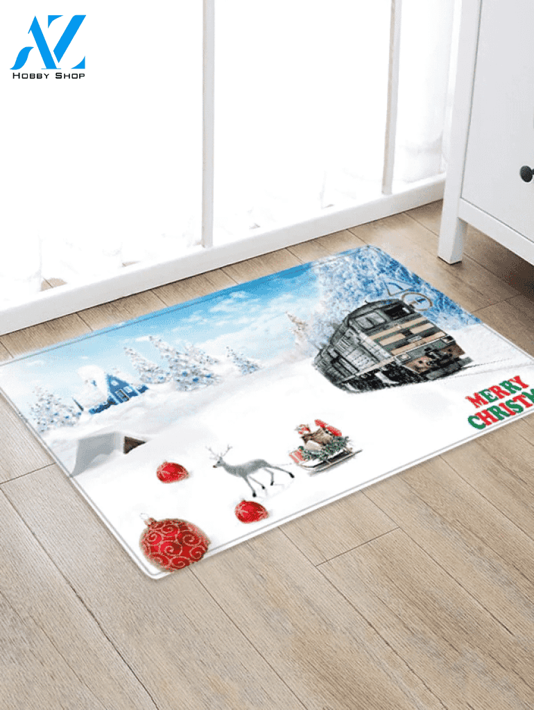 Christmas Snowflake Train CLH0910112D Doormat