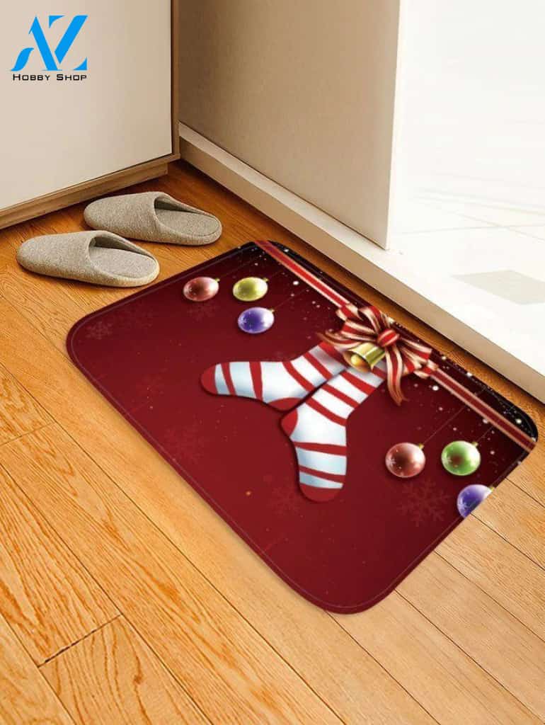 Christmas Socks Balls CLH0910120D Doormat