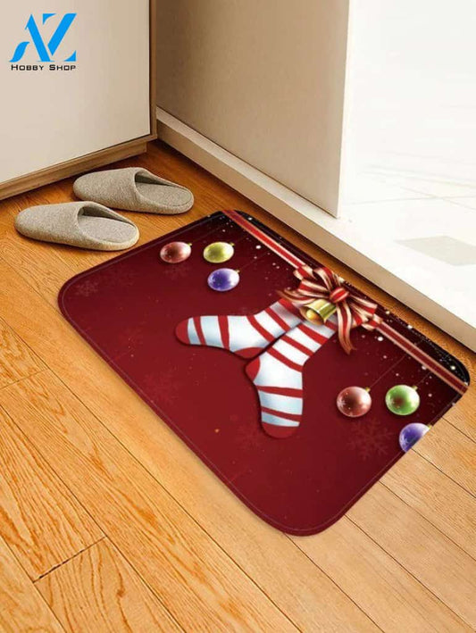 Christmas Socks Balls CLH0910120D Doormat