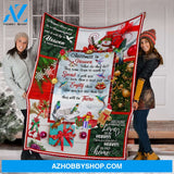 Christmas There Is A Little Bit Of Heaven In Our Home Fleece Blanket Gift For Family,Birthday,Christmas,Couple,Children,Friends Gift Home Decor Bedding Couch Sofa Soft and Comfy