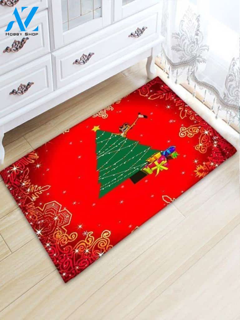 Christmas Tree And Gift CLH0910132D Doormat