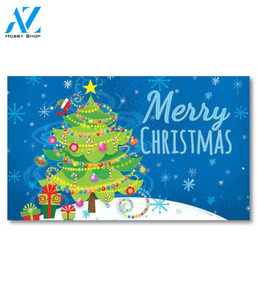 Christmas Tree Doormat - 18" x 30"