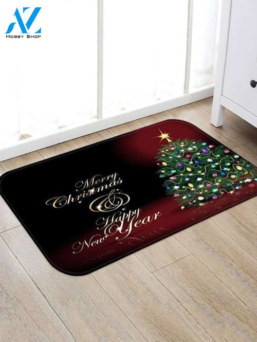 Christmas Tree Greeting CLH0910148D Doormat
