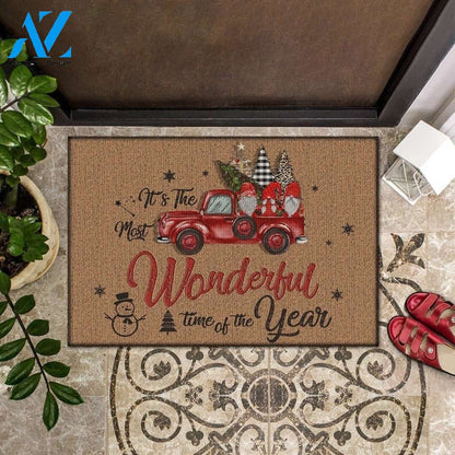 Christmas Truck Its The Most Wonderful Time Of The Year Doormat Gift For Frien Family Birthday Gift Home Decor Warm House Gift Welcome Mat