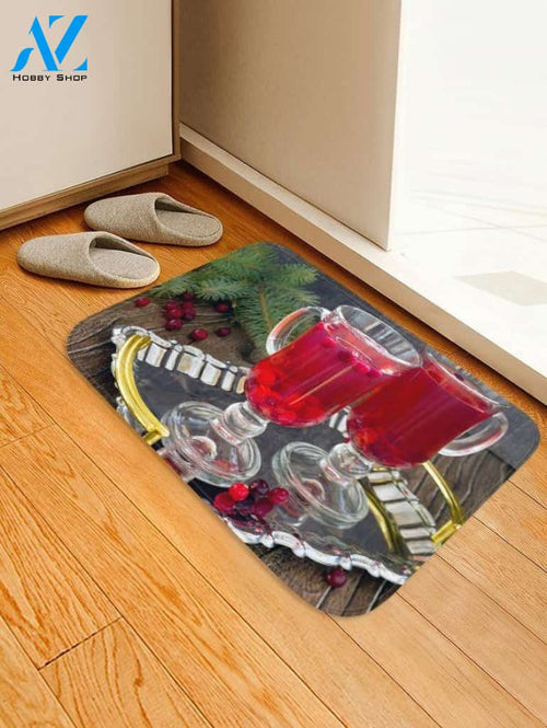 Christmas Two Drinks CLH0910158D Doormat