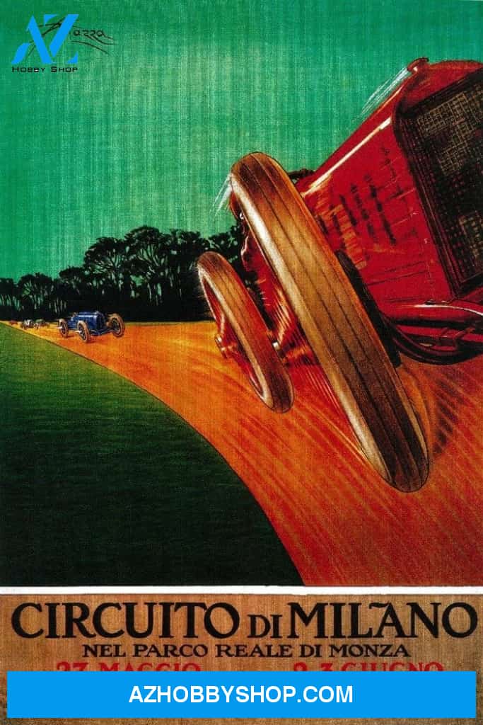 Circuito Di Milano - Vintage Promotional Poster