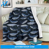 Citybarks [Blanket]Humpback Whale Pattern Print Blanket