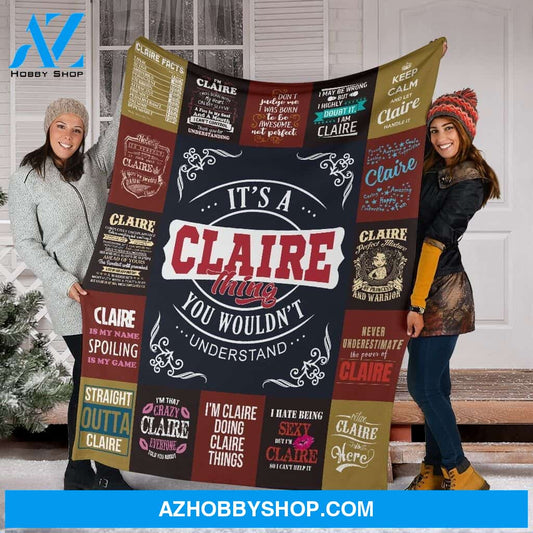 Claire Premium Fleece Blanket