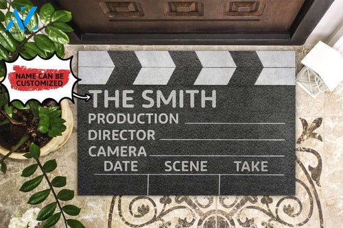 Clapper Board Custom Doormat | Welcome Mat | House Warming Gift